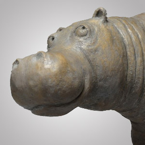 sculptures hippopotame